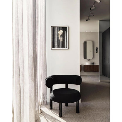 Fat Lounge Chair - Hallingdal 0190, Black Steel Base