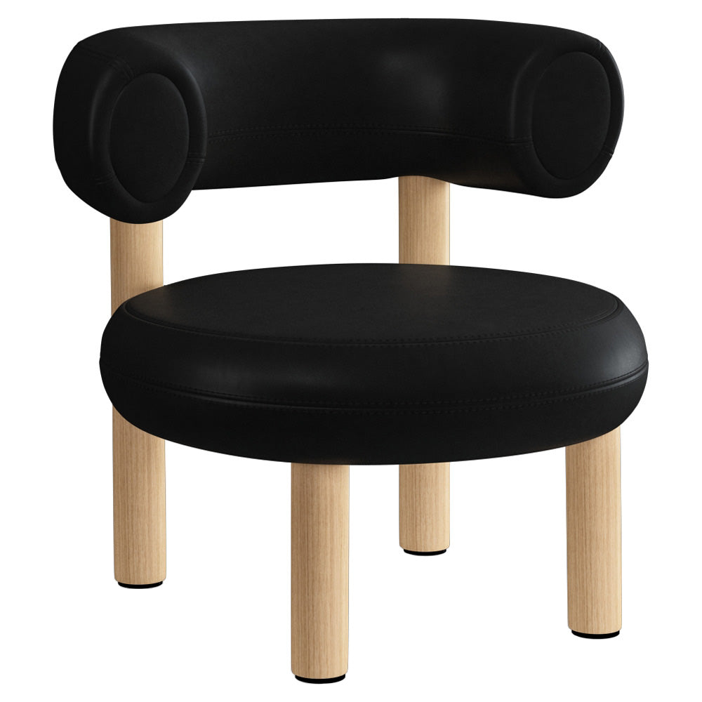 Fat Lounge Chair - Natural Wood Base