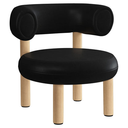 Fat Lounge Chair - Natural Wood Base