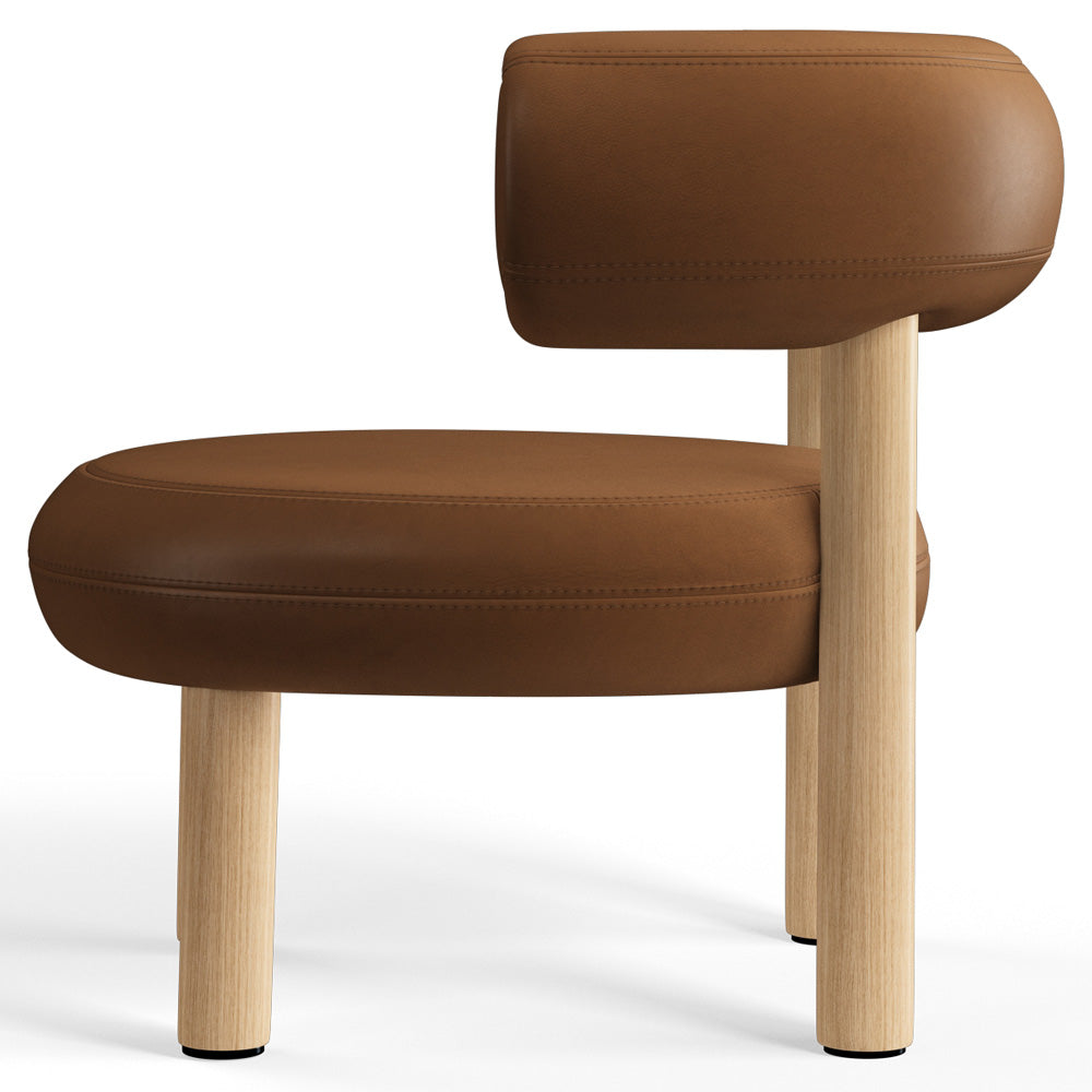 Fat Lounge Chair - Natural Wood Base