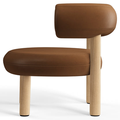 Fat Lounge Chair - Natural Wood Base