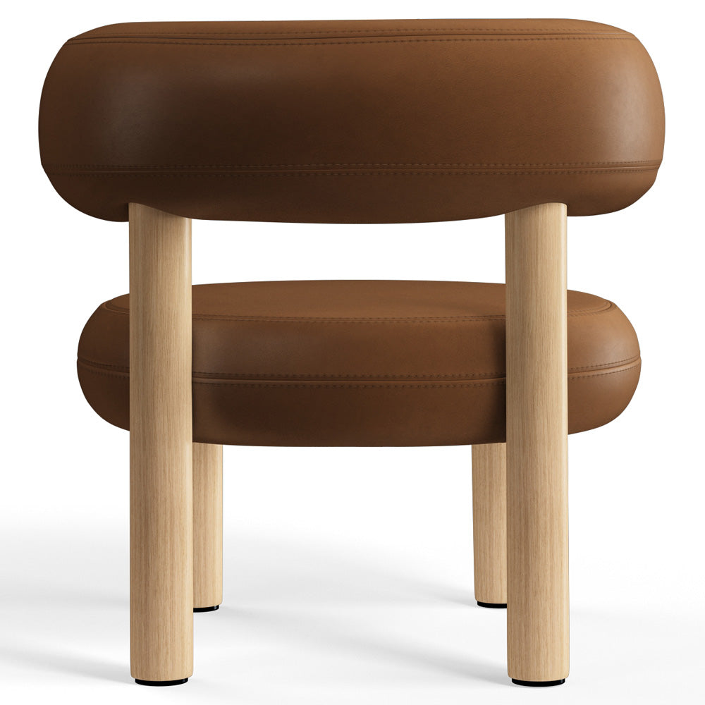 Fat Lounge Chair - Natural Wood Base