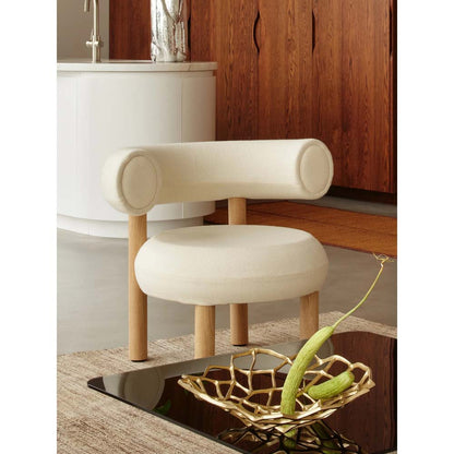 Fat Lounge Chair - Natural Wood Base