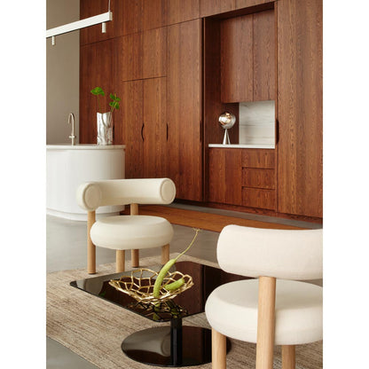 Fat Lounge Chair - Natural Wood Base