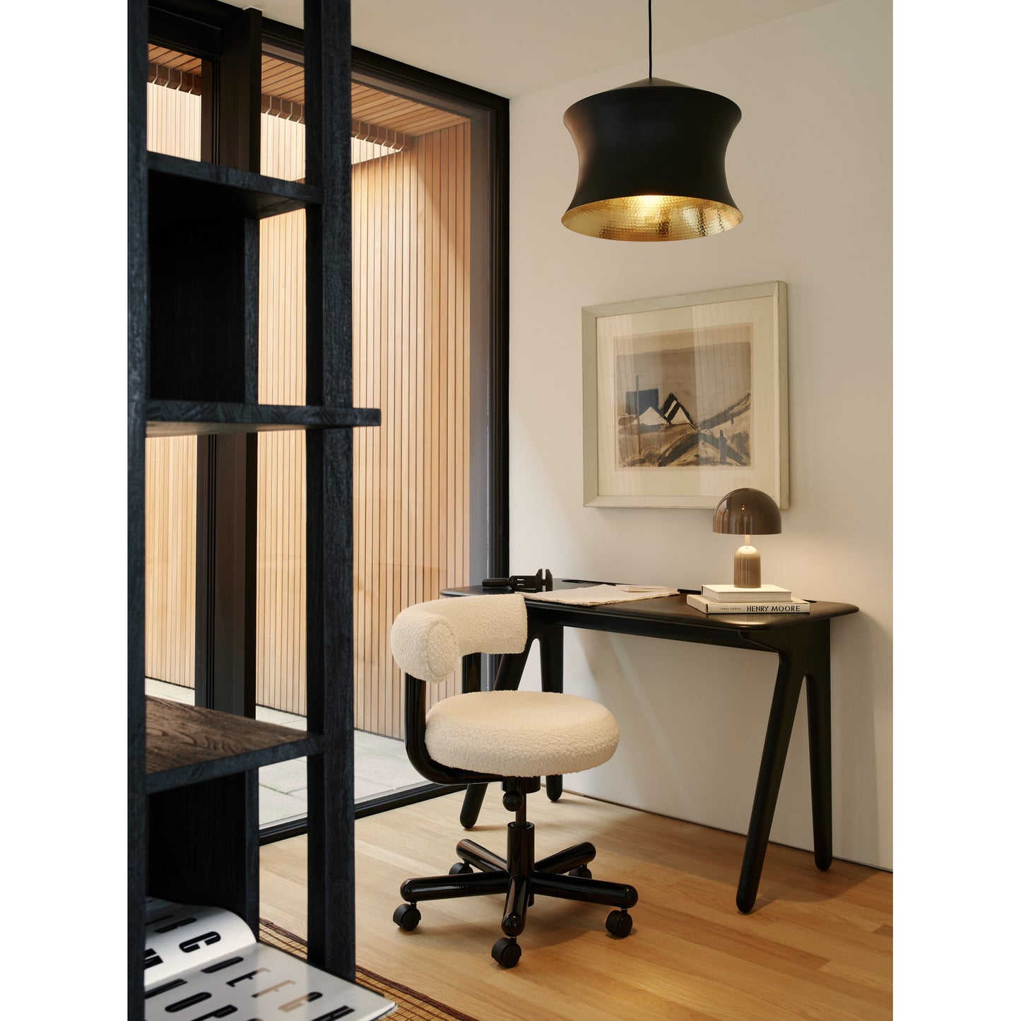 Fat Work Chair - Black Steel