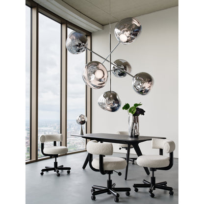 Fat Work Chair - Black Steel
