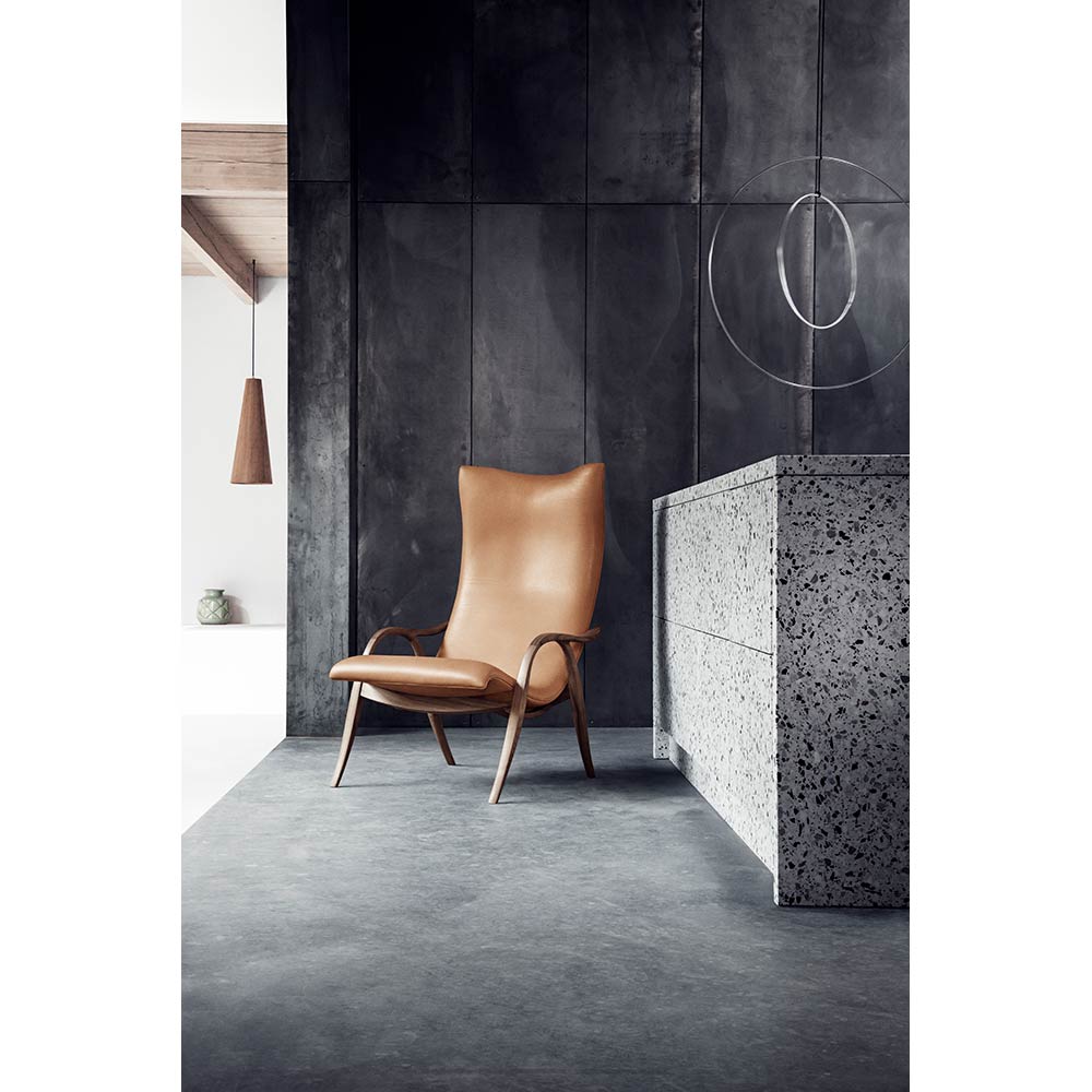 FH429 Signature Lounge Chair - Leather Sif 95, Walnut Oil