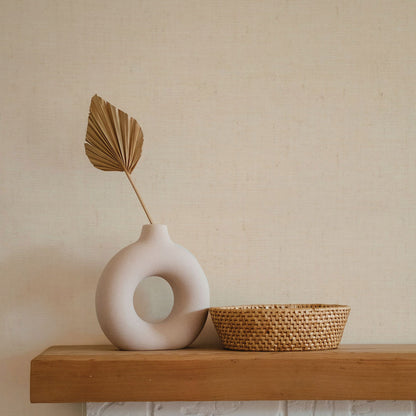 Fine Boxweave Paperweave Wallpaper - Natural