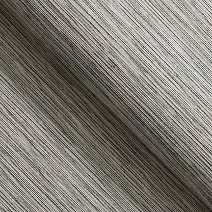 Fine Horizontal Sisal and Viscose Rayon Grasscloth Wallpaper - Light Natural and Black