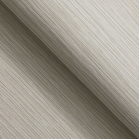 Fine Horizontal Sisal and Viscose Rayon Grasscloth Wallpaper - Light Natural and Taupe