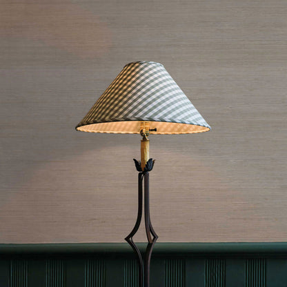 Fine Weave Hemp Grasscloth Wallpaper - Light Natural on Pale Sage