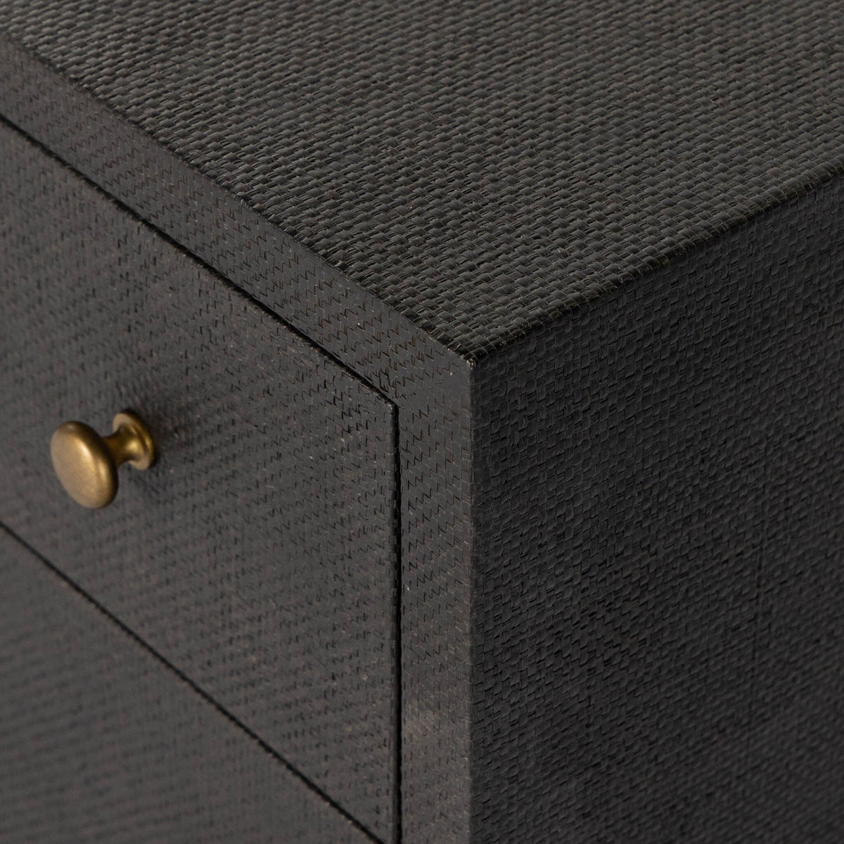 Fiona 6 Drawer Dresser - Black Raffia