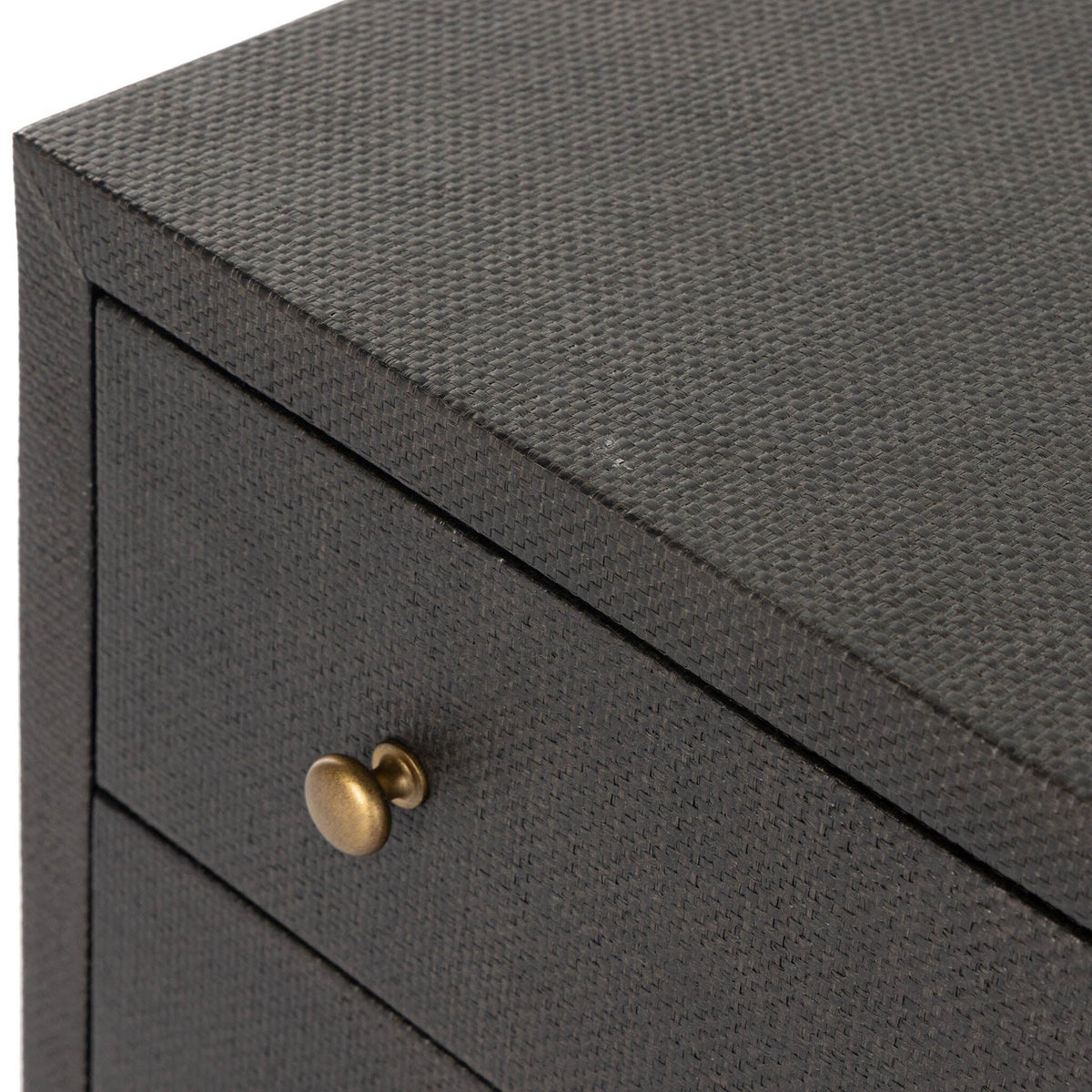 Fiona 6 Drawer Dresser - Black Raffia