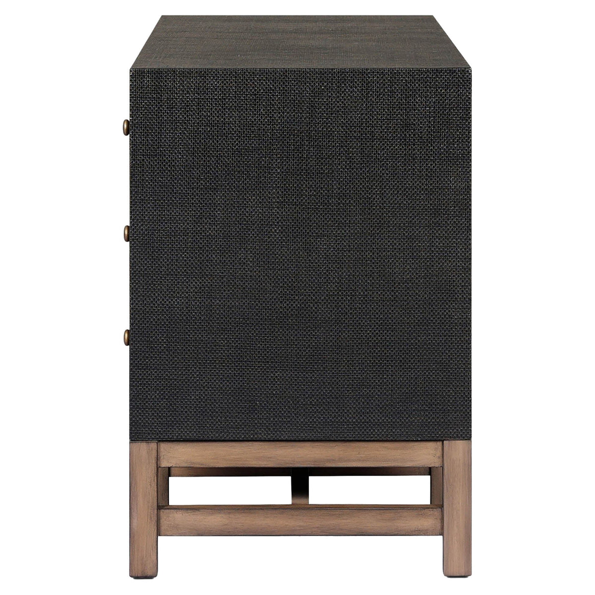 Fiona Media Console - Black Raffia