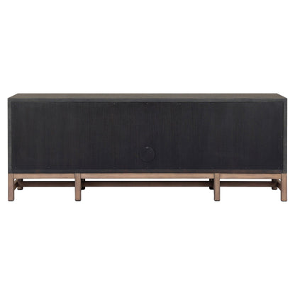 Fiona Media Console - Black Raffia