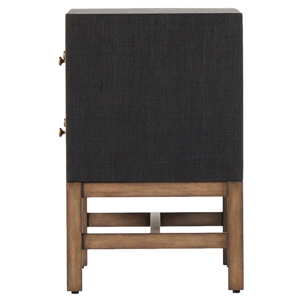 Fiona Nightstand - Black Raffia