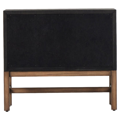 Fiona Nightstand - Black Raffia