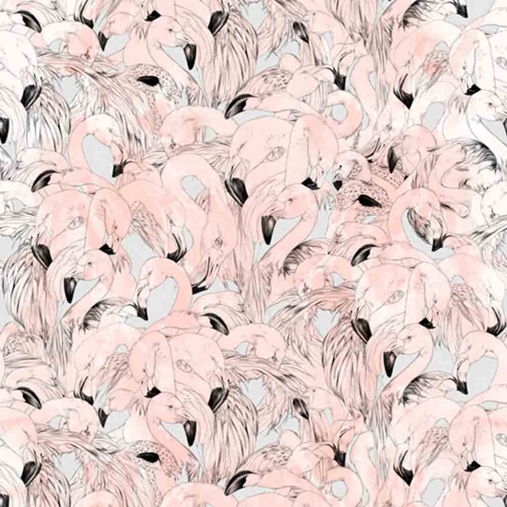 Flamingo Wallpaper - Peach