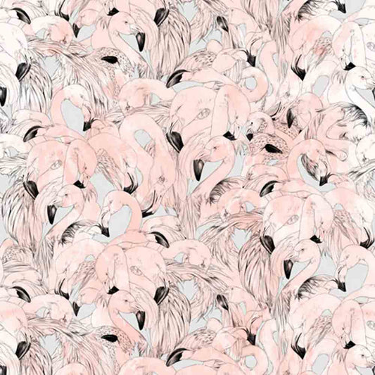Flamingo Wallpaper - Peach