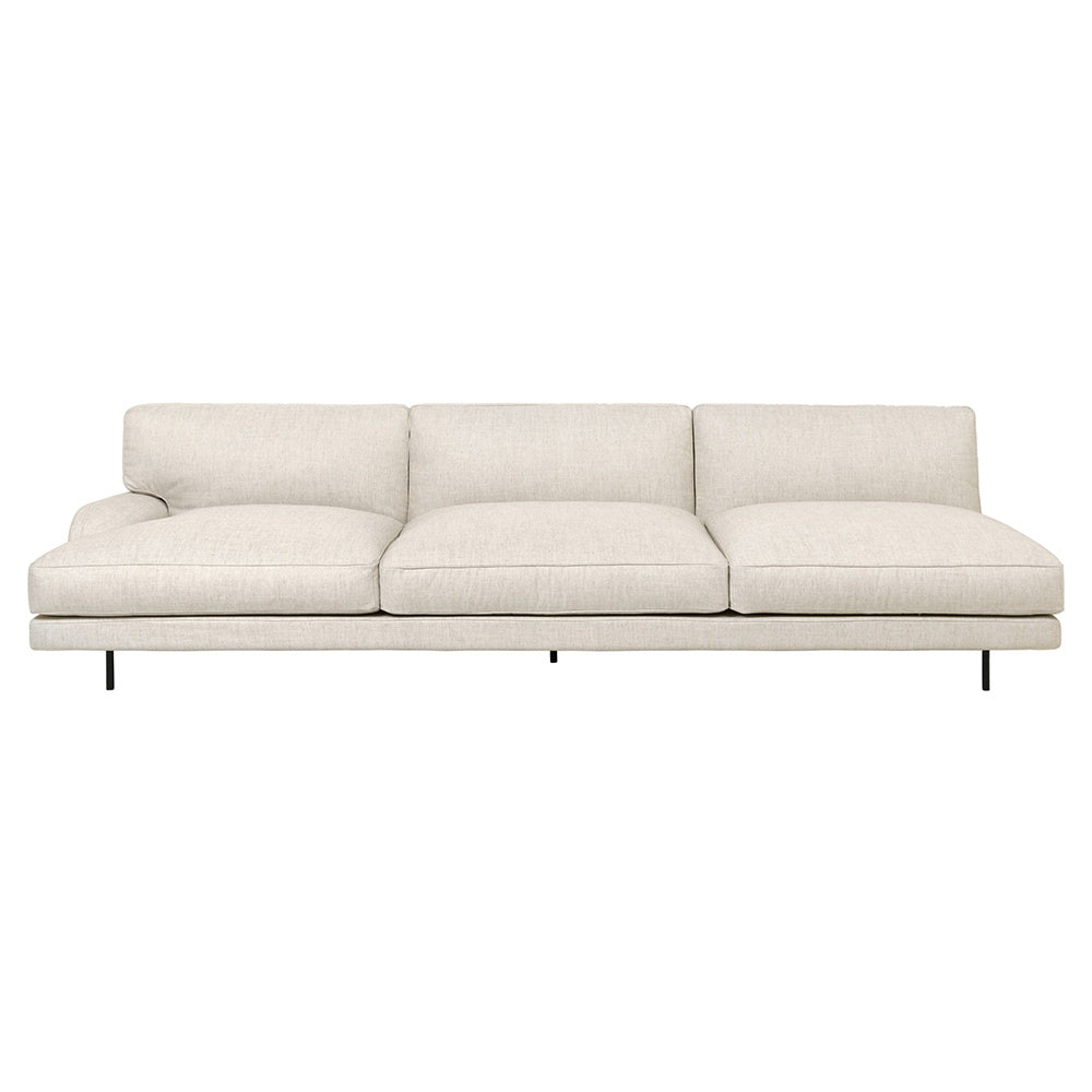 Flaneur Fully Upholstered 3 Seater Sofa - Right Armrest