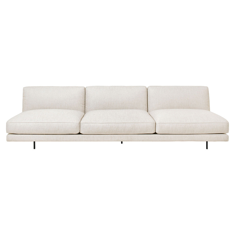 Flaneur Fully Upholstered 3 Seater Sofa - Without Armrest