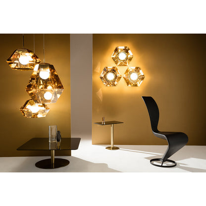 Flash Rectangle Side Table - Brass