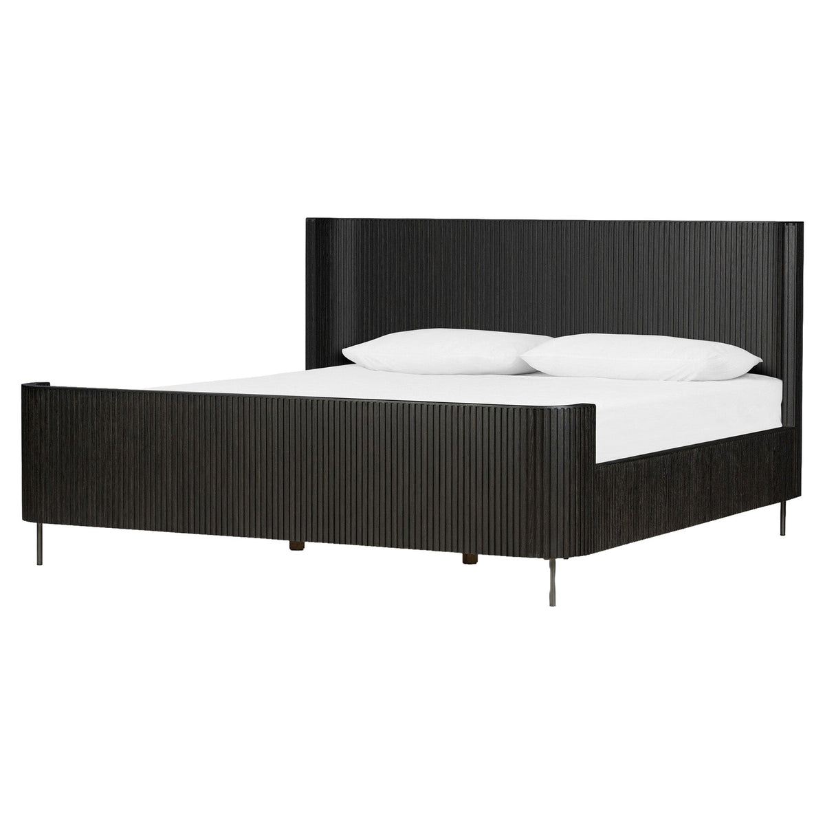 Fletcher Bed - Distressed Black