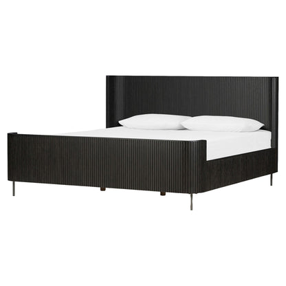 Fletcher Bed - Distressed Black