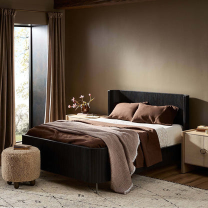 Fletcher Bed - Distressed Black