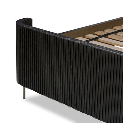 Fletcher Bed - Distressed Black