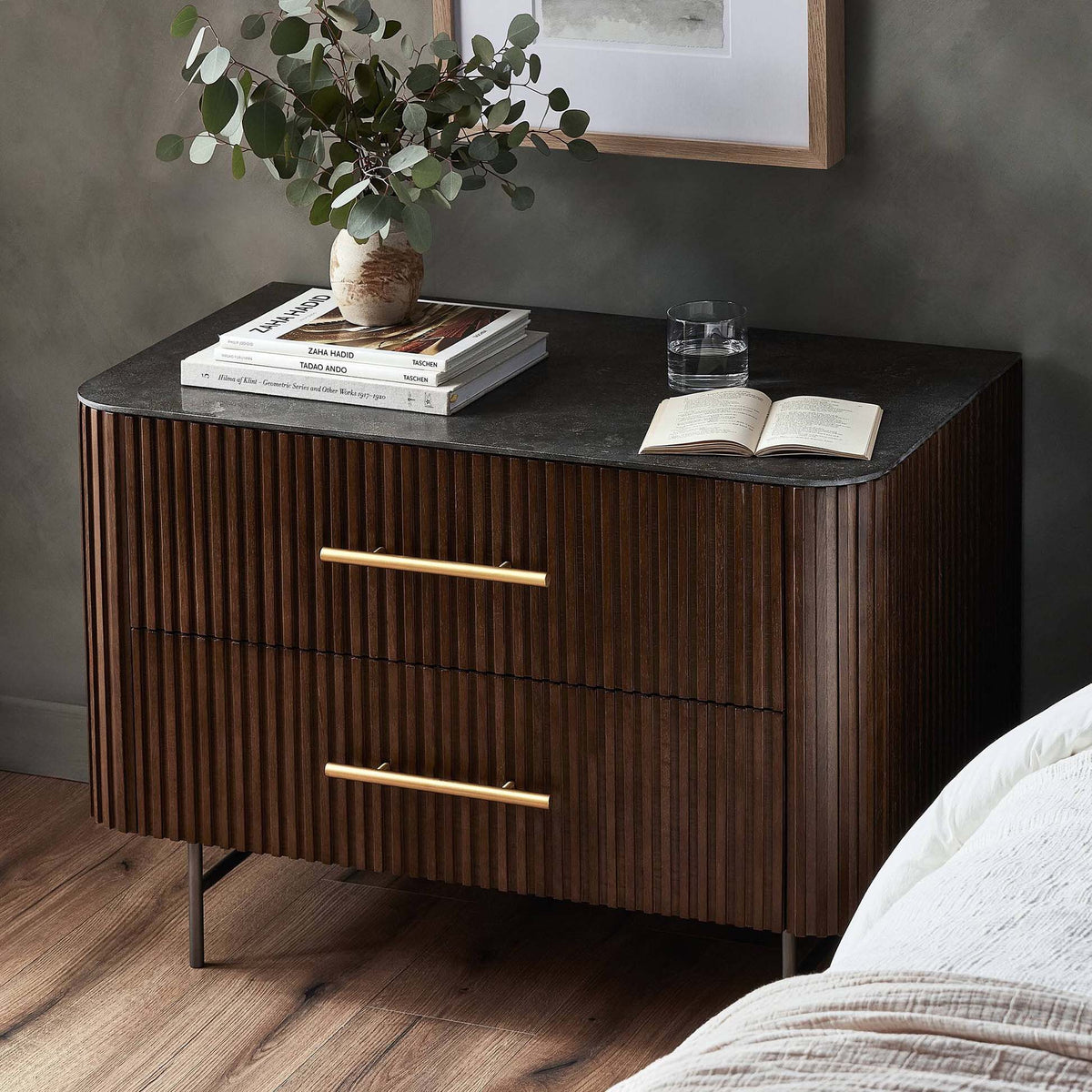 Fletcher Large Nightstand - Bluestone