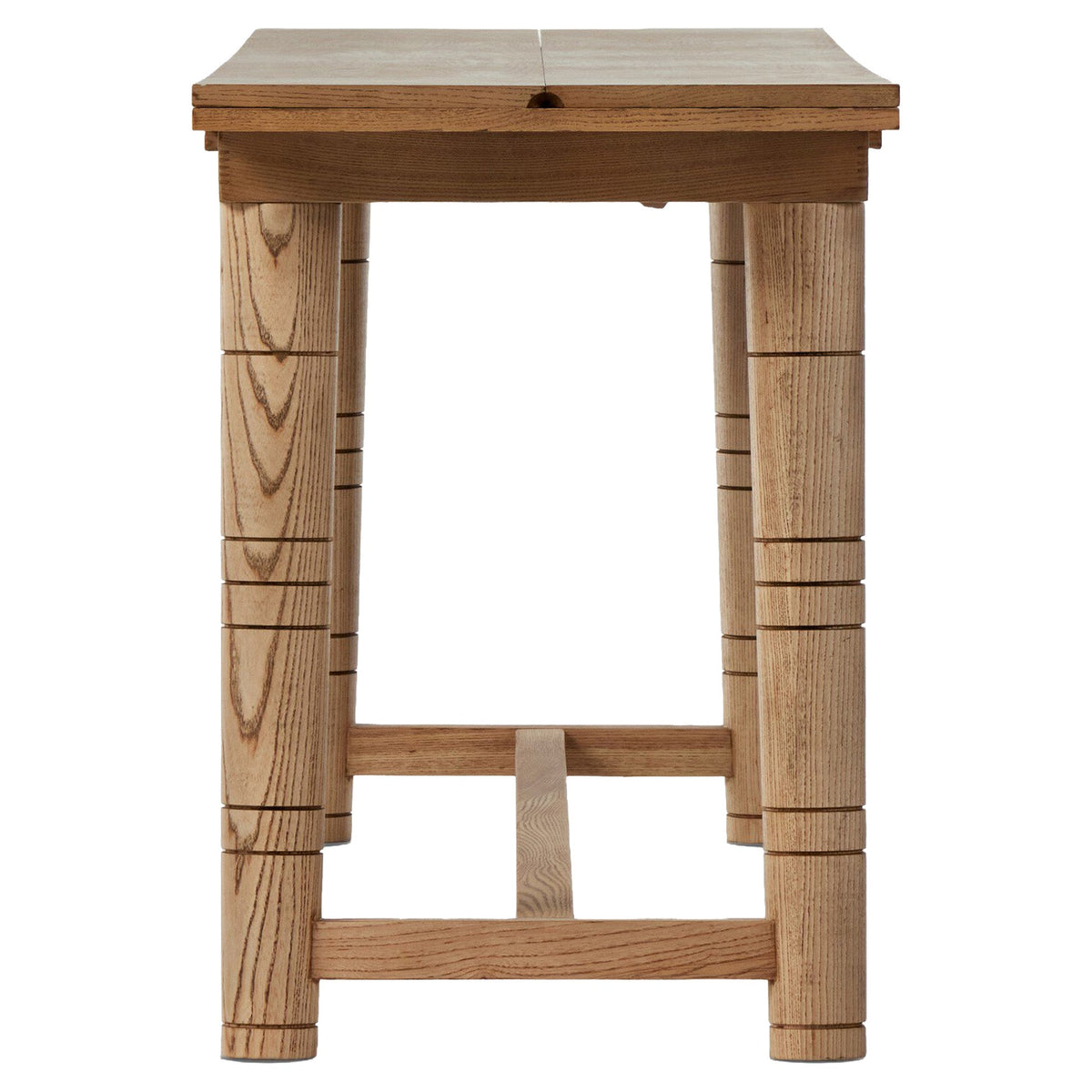 Flip Top Console Table - Toasted Ash Veneer