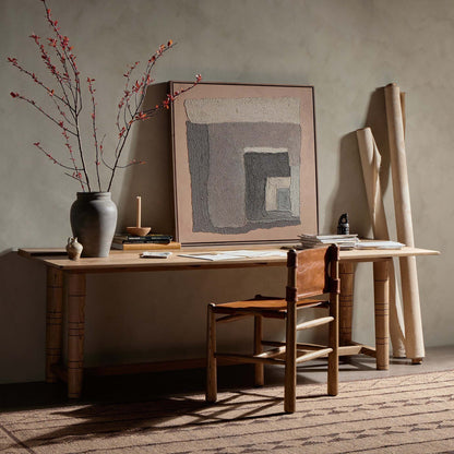 Flip Top Console Table - Toasted Ash Veneer