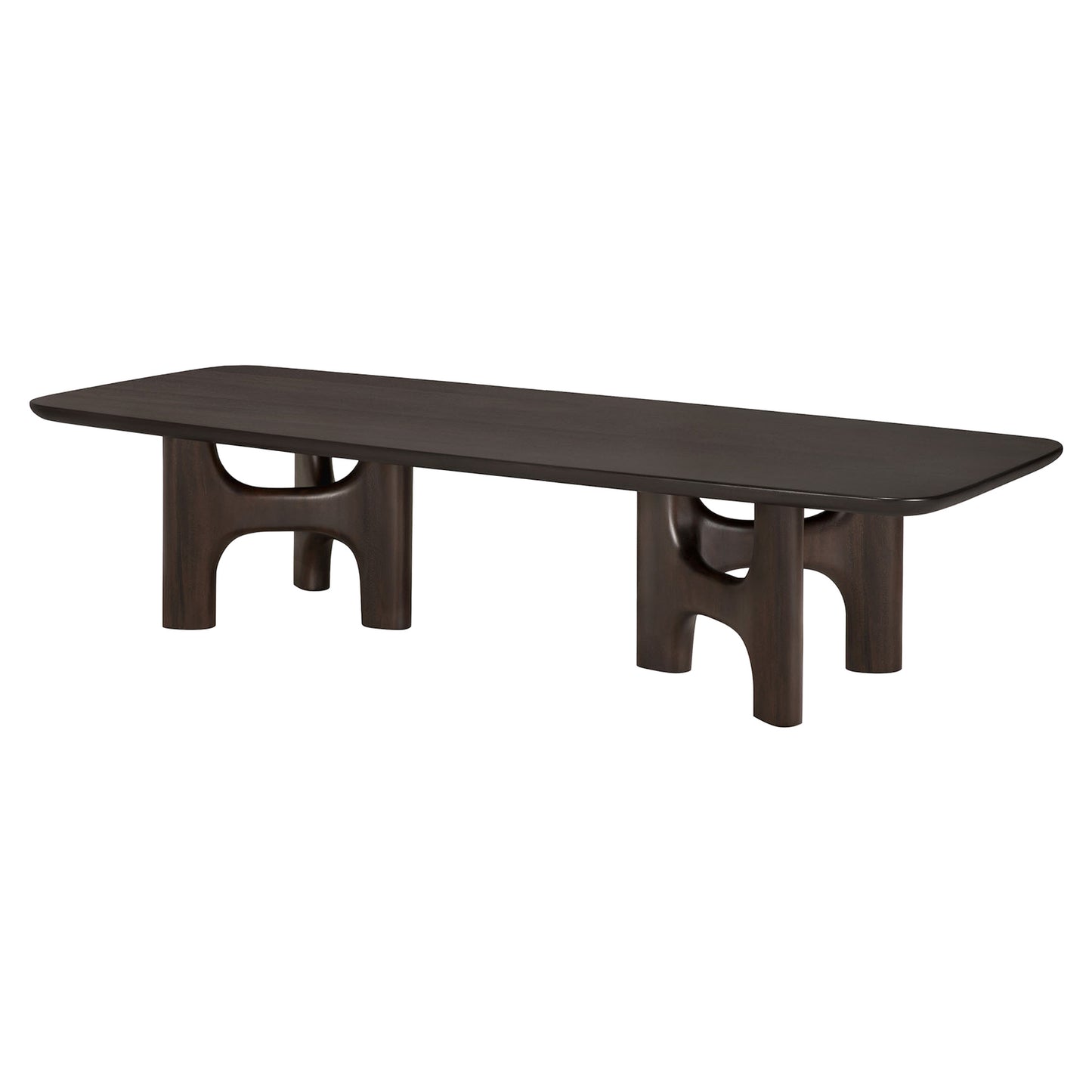 Flow Coffee Table - Rose Brown Mahogany