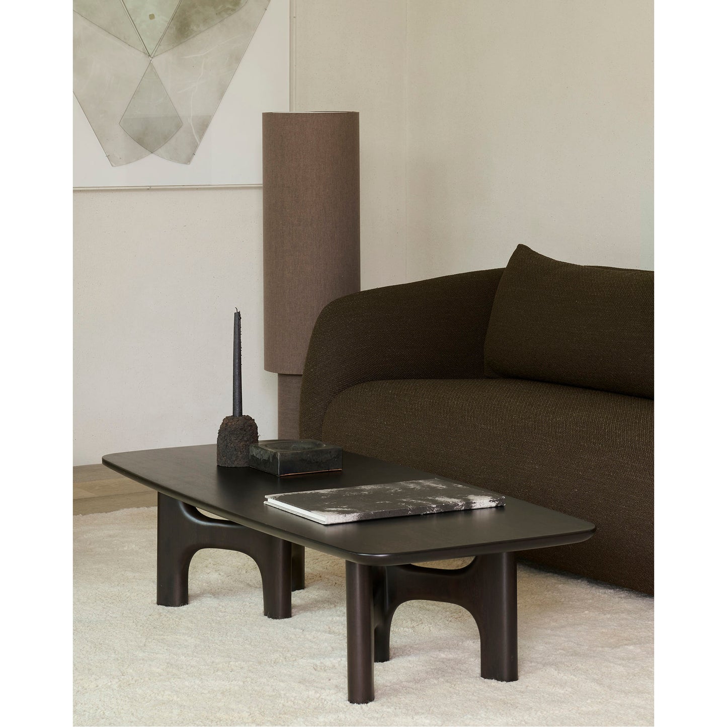 Flow Coffee Table - Rose Brown Mahogany