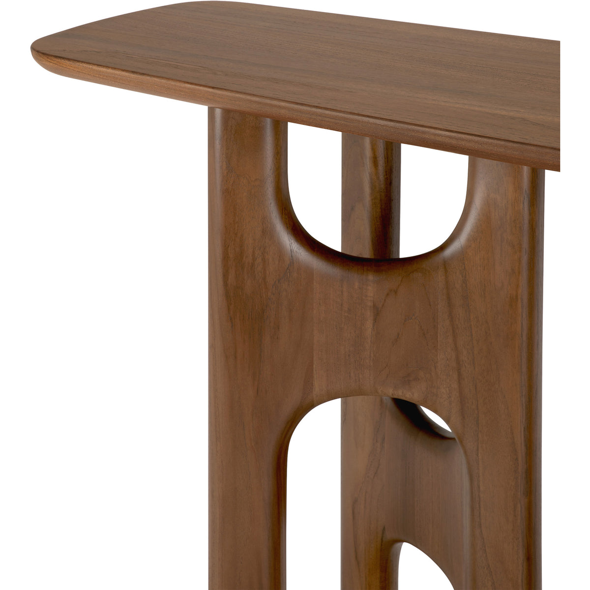 Flow Console Table - Teak Wild Brown