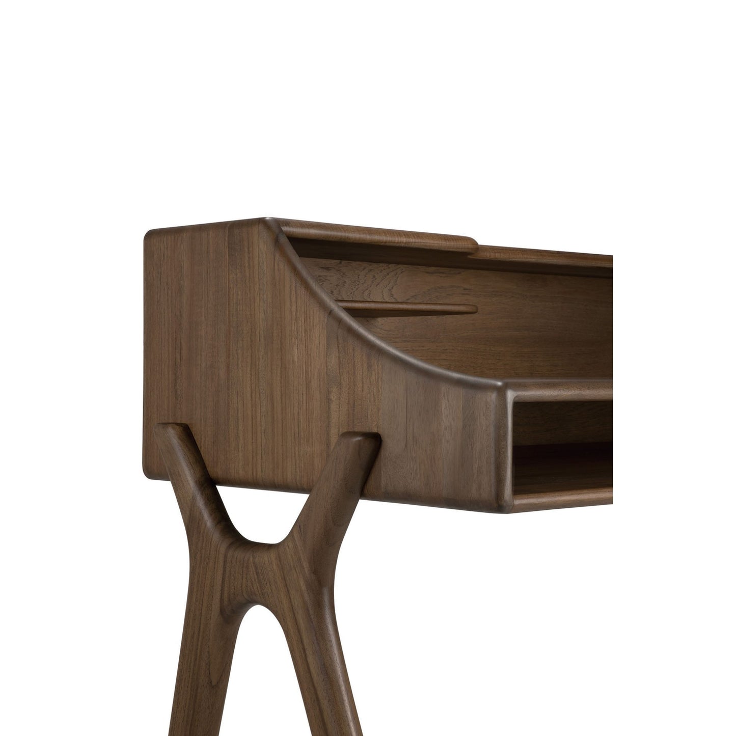 Flow Desk - 2 Drawers, Wild Brown Teak
