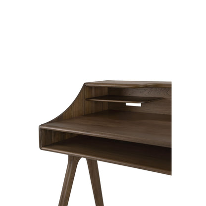 Flow Desk - 2 Drawers, Wild Brown Teak