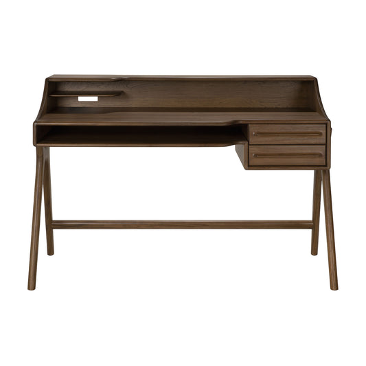 Flow Desk - 2 Drawers, Wild Brown Teak