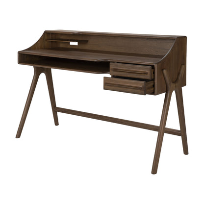 Flow Desk - 2 Drawers, Wild Brown Teak