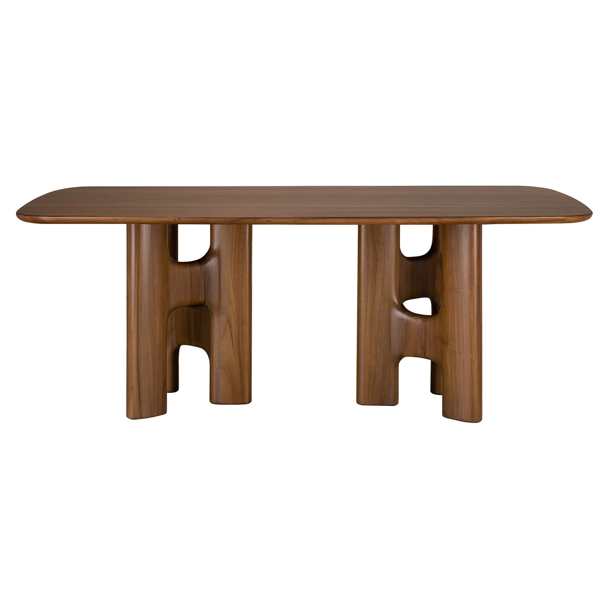 Flow Dining Table - Teak Wild Brown