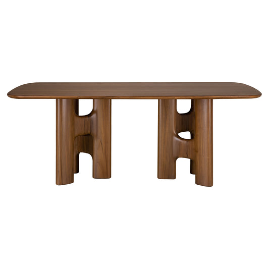 Flow Dining Table - Teak Wild Brown