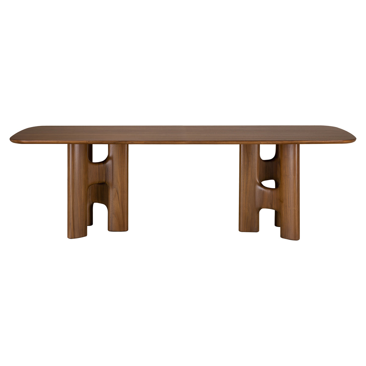 Flow Dining Table - Teak Wild Brown