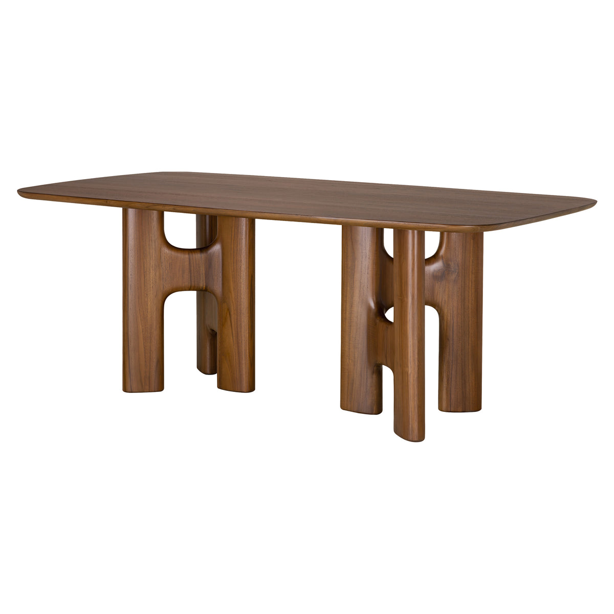 Flow Dining Table - Teak Wild Brown