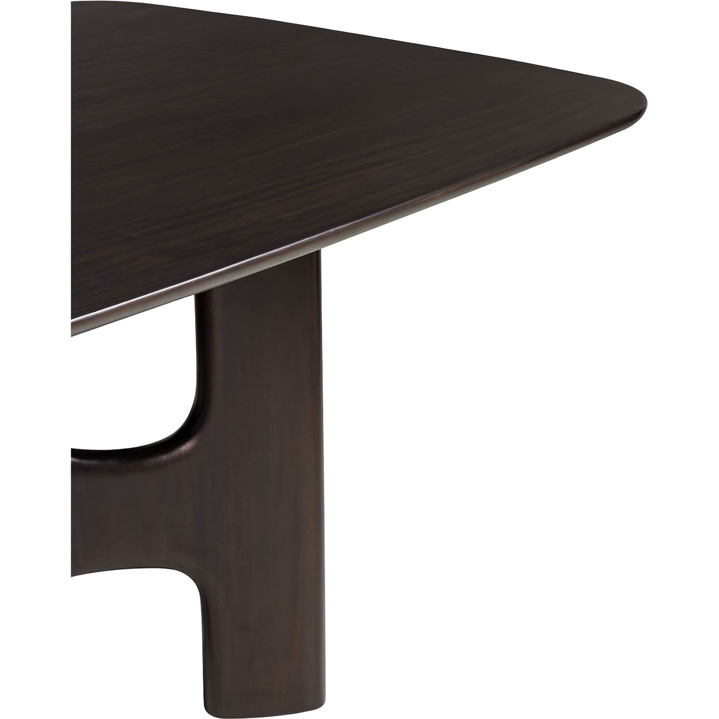 Flow Dining Table - Rose Brown Mahogany