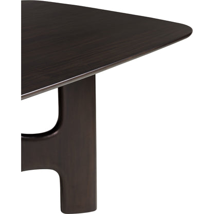 Flow Dining Table - Rose Brown Mahogany
