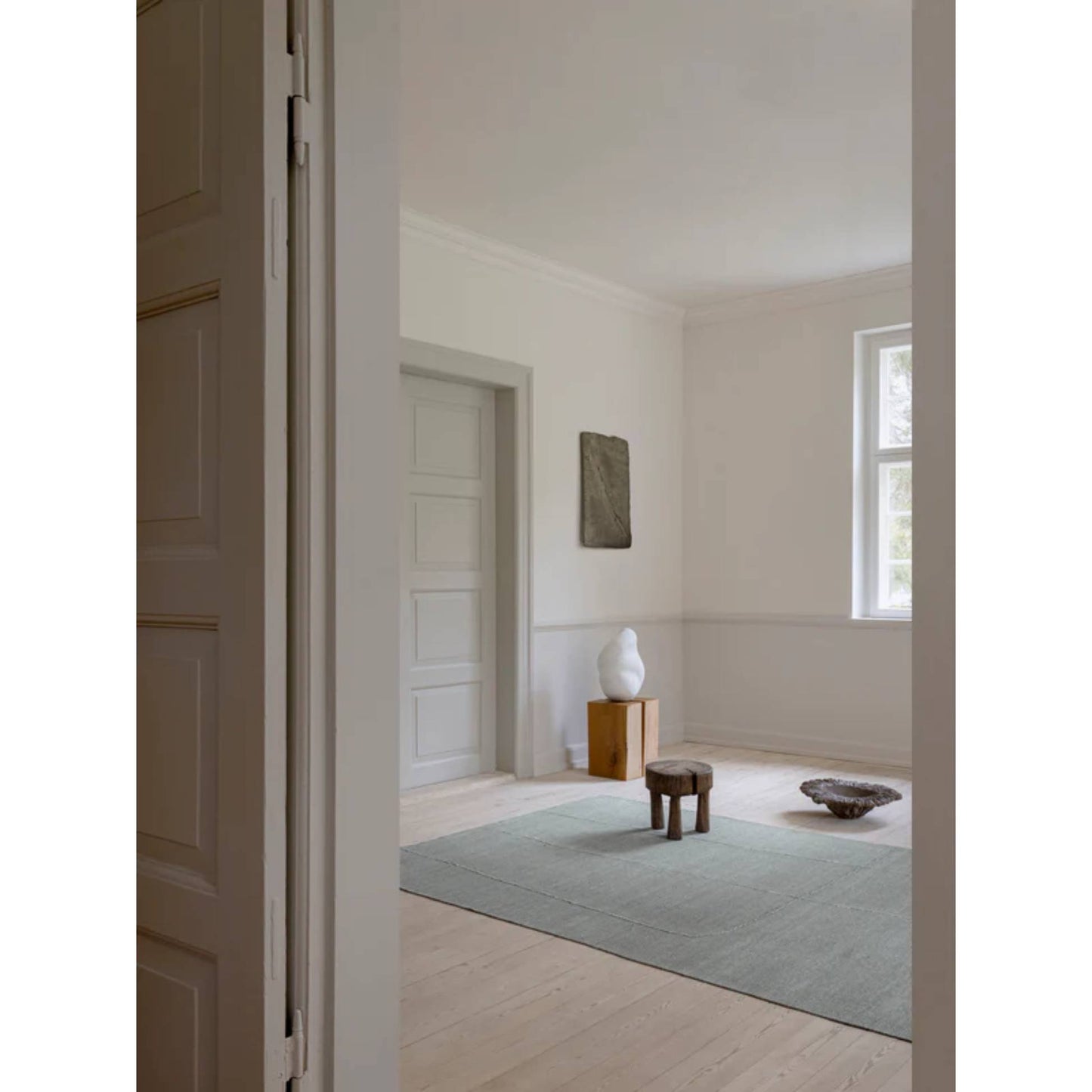 Flow Shen Rug - Mint Gray