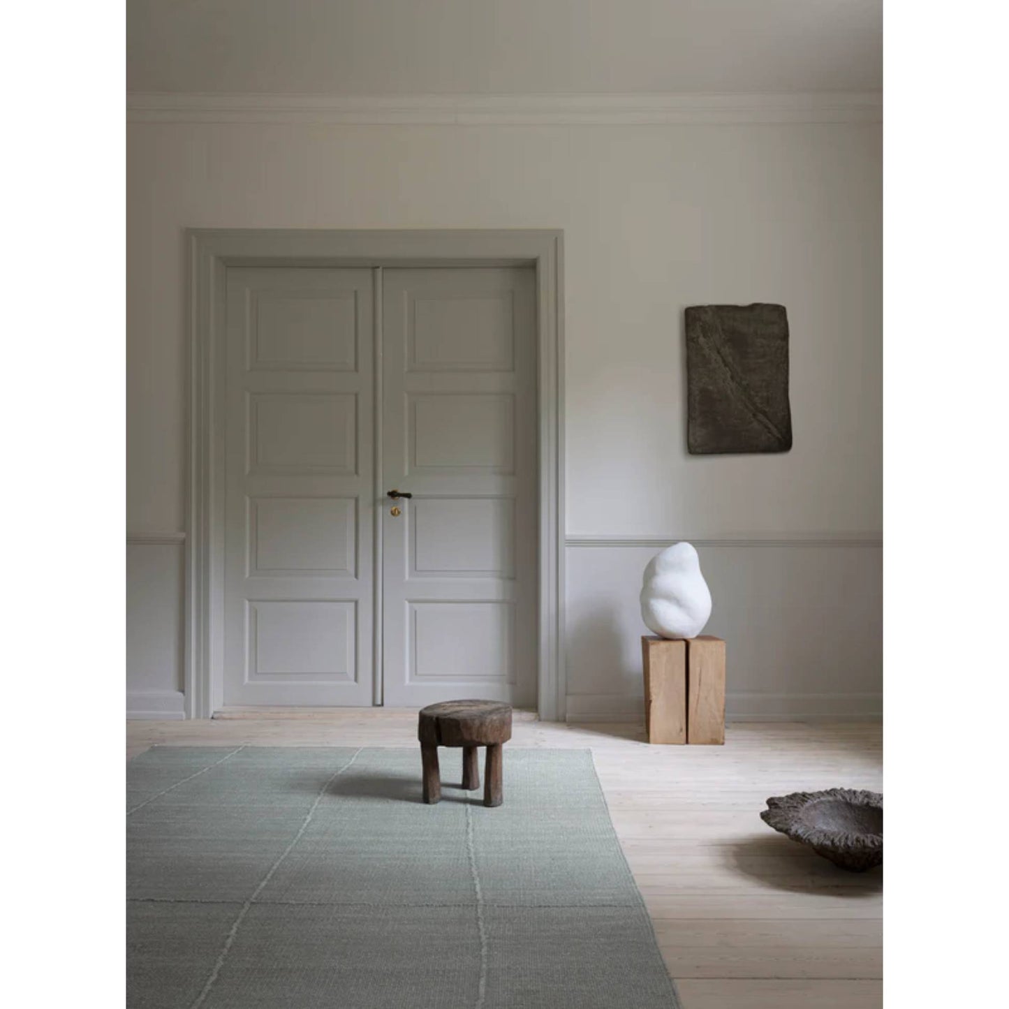 Flow Shen Rug - Mint Gray
