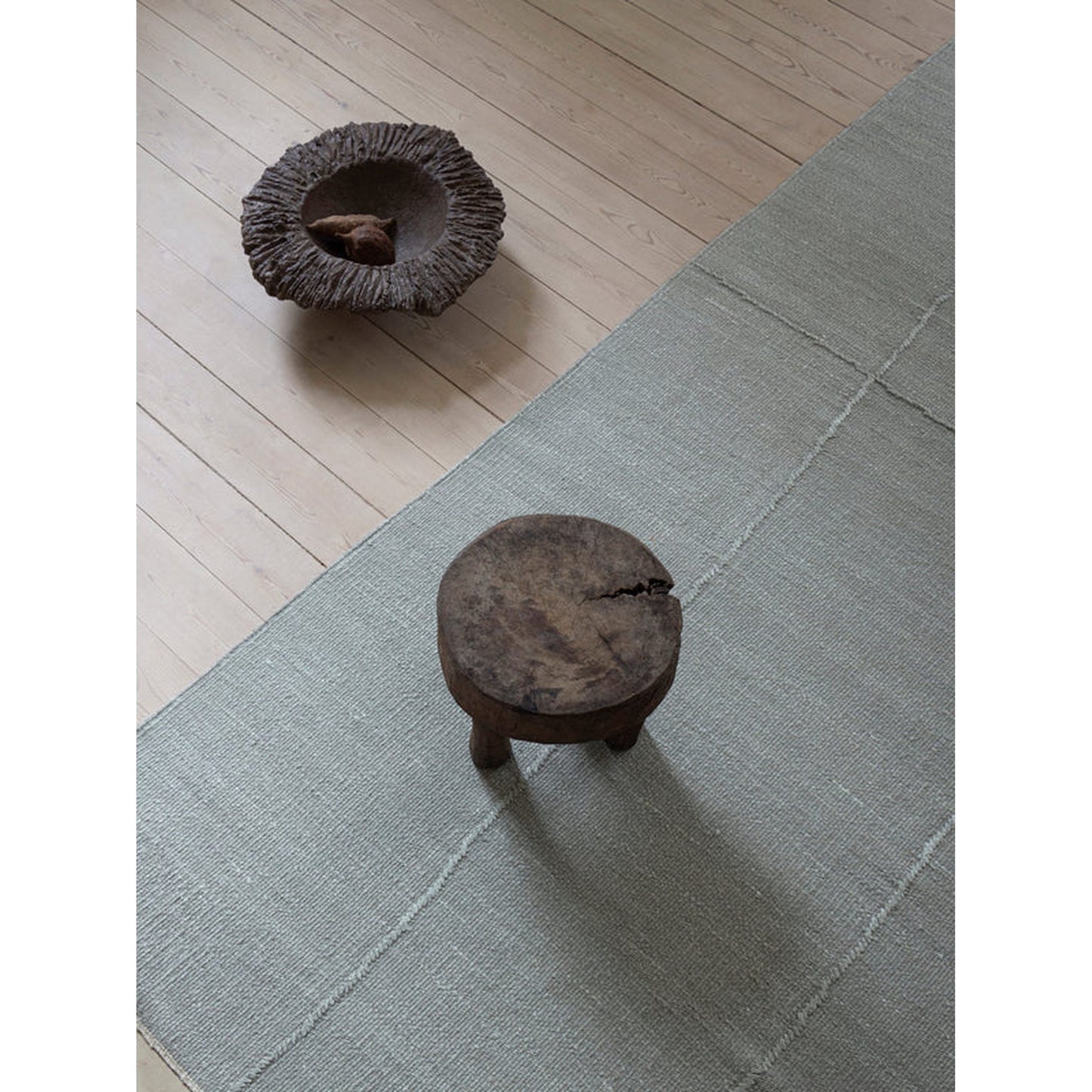 Flow Shen Rug - Mint Gray