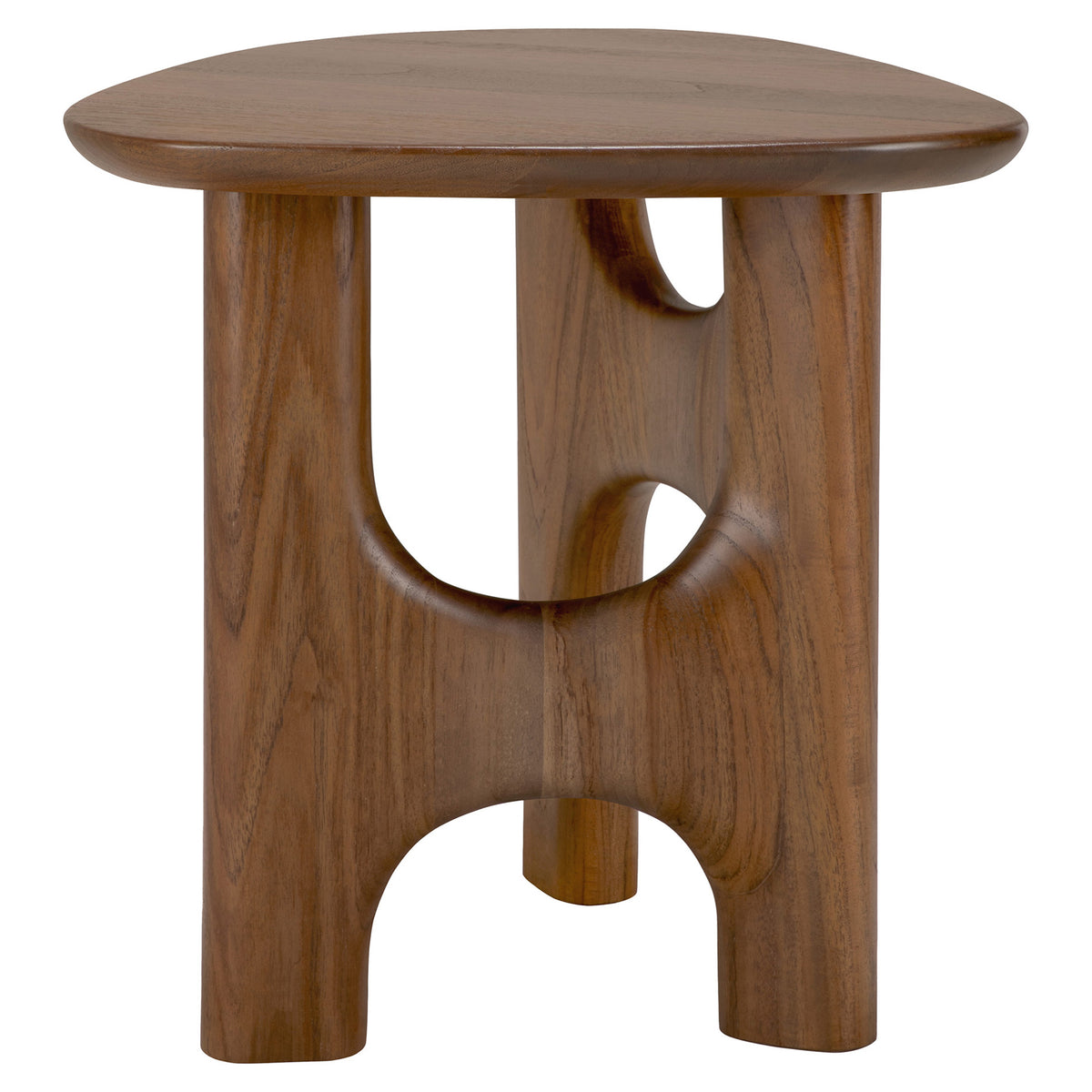 Flow Side Table - Teak Wild Brown